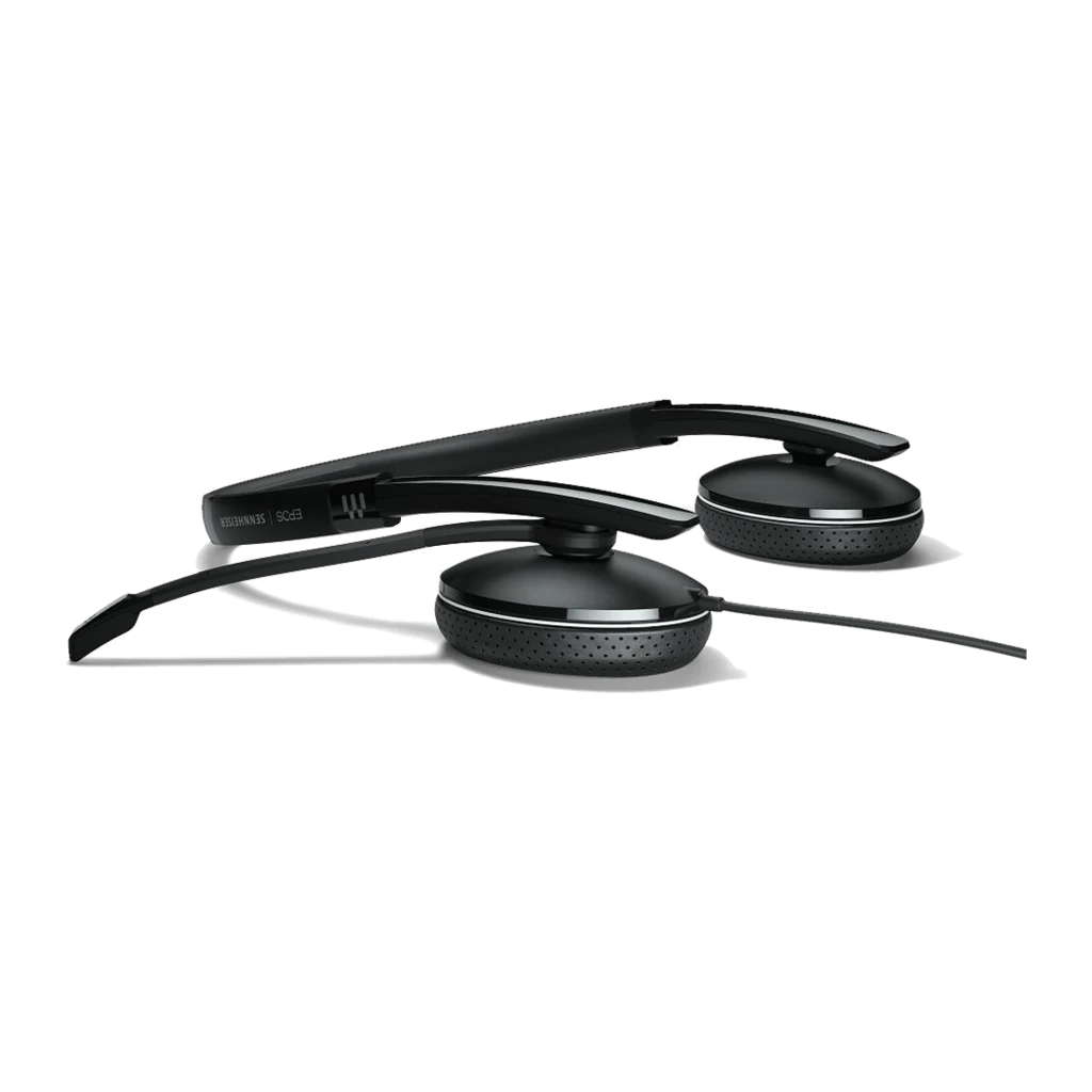 EPOS ADAPT 165T USB-C II negro, vista lateral: diadema extendida, auricular único y micrófono boom flexible visibles - Ítem1