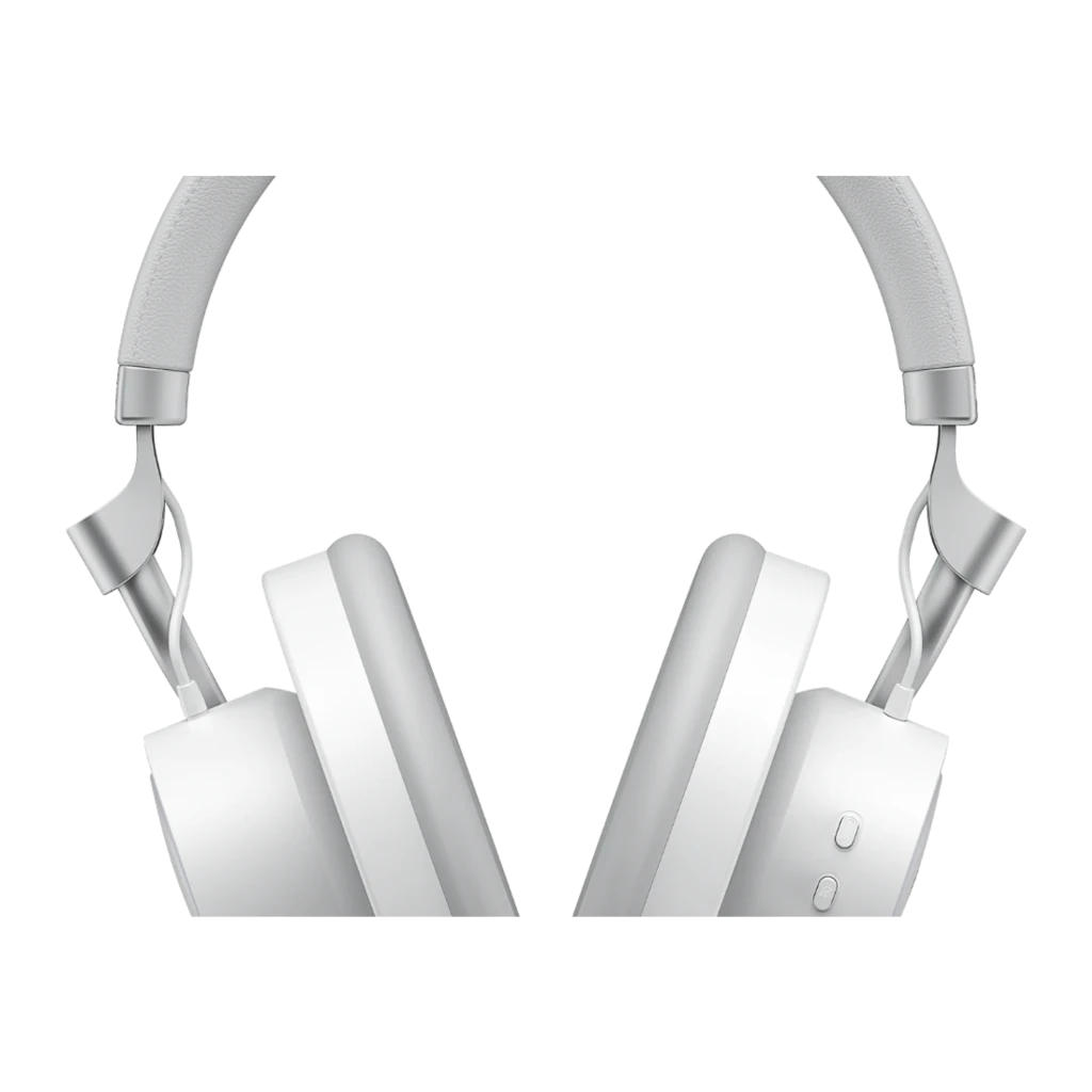 Havit Fuxi-H8 blanco, vista frontal: auriculares con diadema acolchada, almohadillas y micrófono flexible - Ítem1