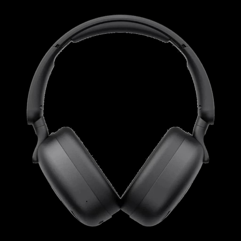 Havit H655BT negro, vista frontal: auriculares over-ear con almohadillas acolchadas y diadema ajustable