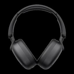 Havit H655BT negro, vista frontal: auriculares over-ear con almohadillas acolchadas y diadema ajustable