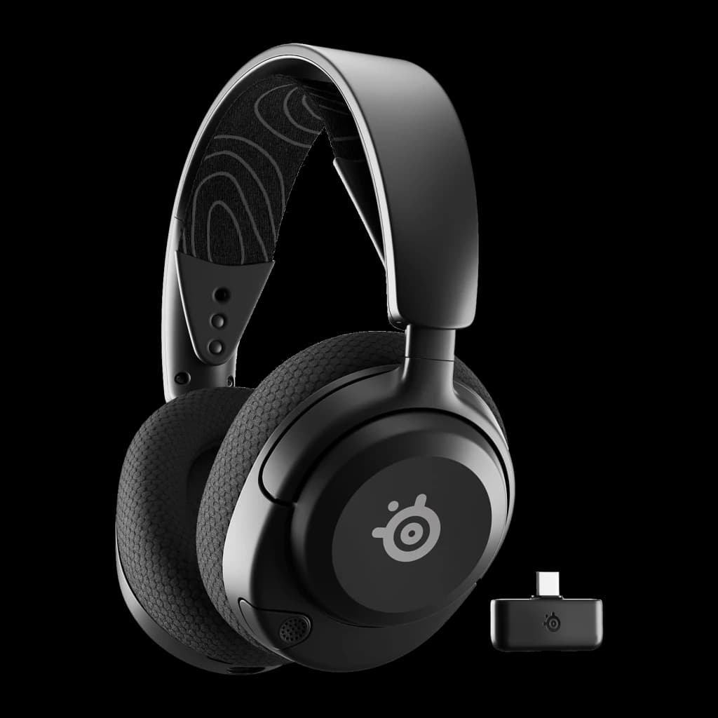 SteelSeries Arctis Nova 5 noir, kit complet: casque sans fil et dongle récepteur USB-C inclus