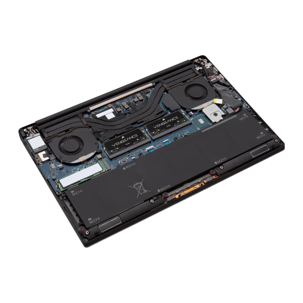 Corsair Vengeance DDR4 16GB 3200MHz SO-DIMM noir, vue de face: étiquette avec logo et texte DDR4, contacts dorés - Ítem2