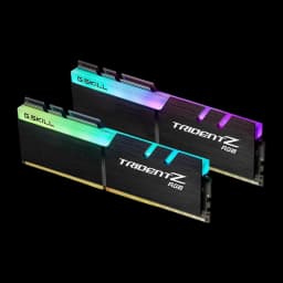 G.Skill Trident Z RGB DDR4 32GB negro, kit dual: dos módulos en ángulo con iluminación RGB en la barra superior