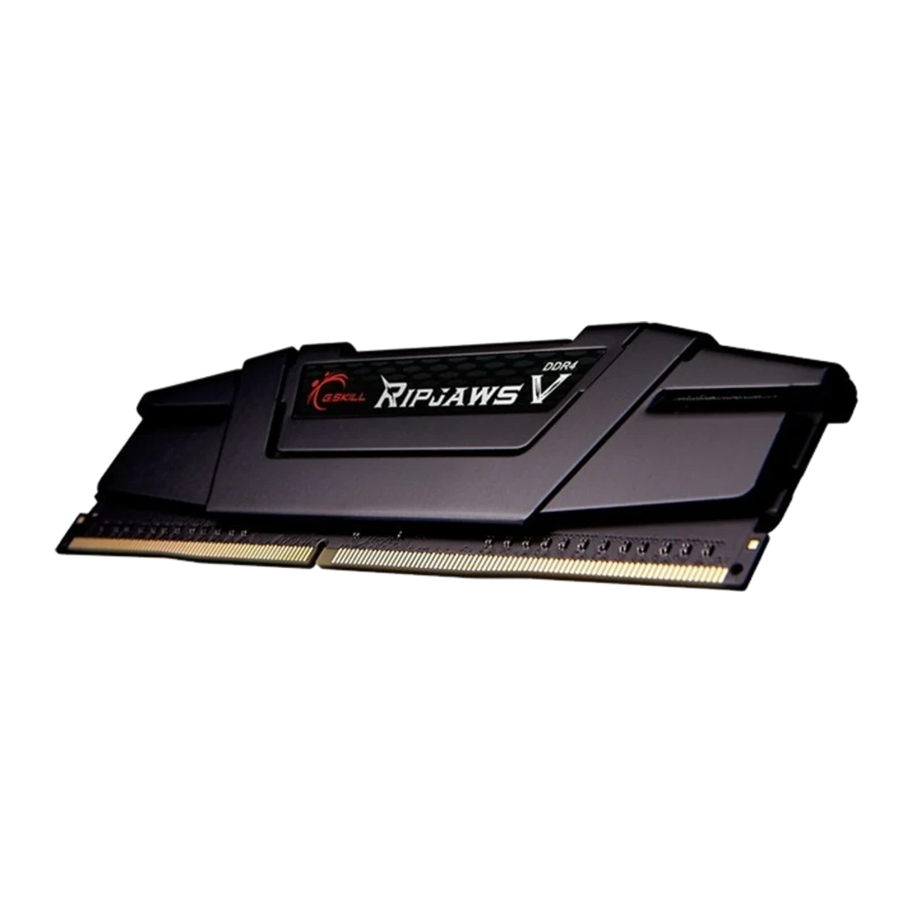 G.Skill Ripjaws V DDR4 32GB noir, kit complet: 4 modules en éventail avec dissipateur angulaire et contacts dorés - Ítem1