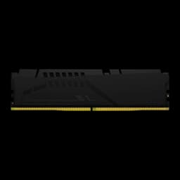 Kingston FURY Beast 16GB DDR5 noir, vue arrière: dos du dissipateur avec fentes de ventilation et contacts dorés