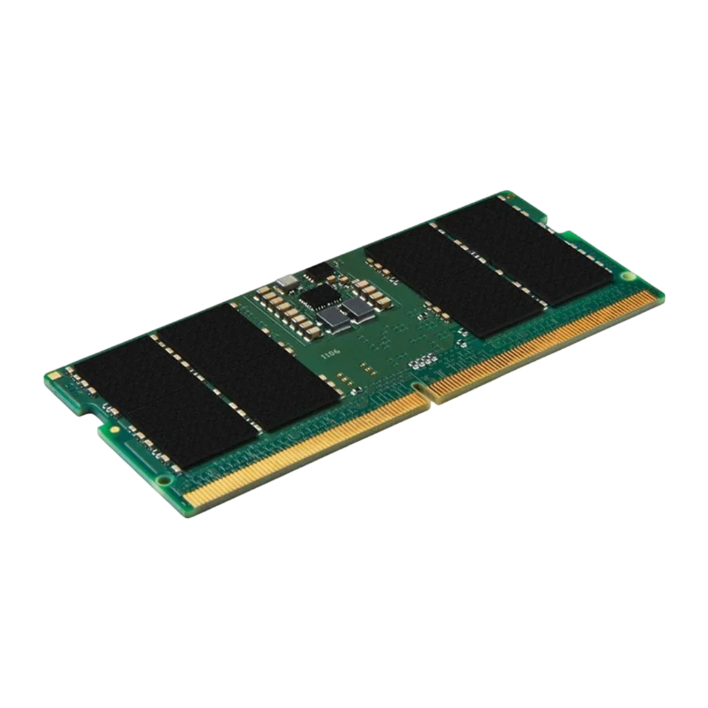 Kingston KCP556SS8-16 16GB, vista frontal: PCB verde com chips pretos e contatos dourados visíveis - Item1