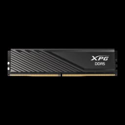 XPG Lancer Blade 16GB DDR5 6000MHz preto, vista frontal: dissipador preto com linhas diagonais e logo XPG DDR5