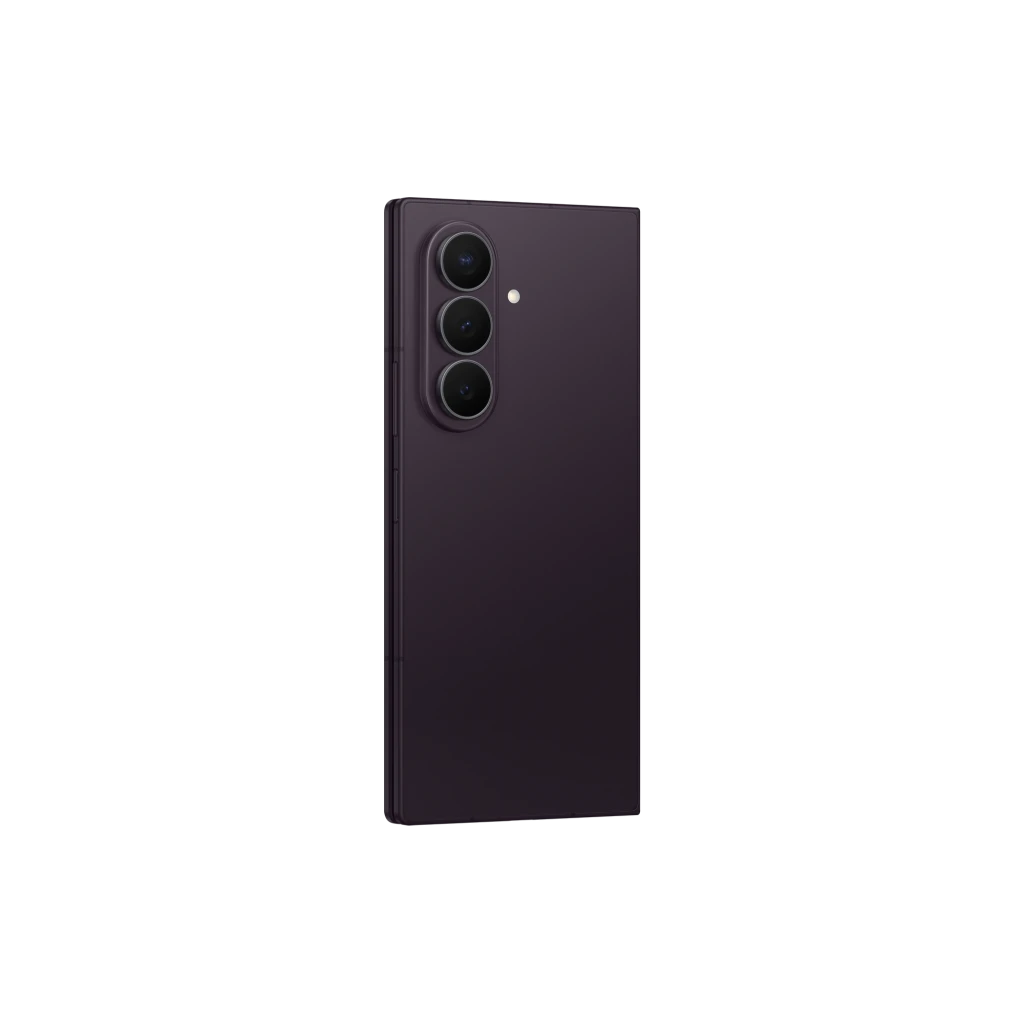 Samsung Galaxy Z Fold8 Ultra 512GB Violeta, vista frontal e traseira: dobrável aberto, módulo de câmeras triplo e ecrã - Item5
