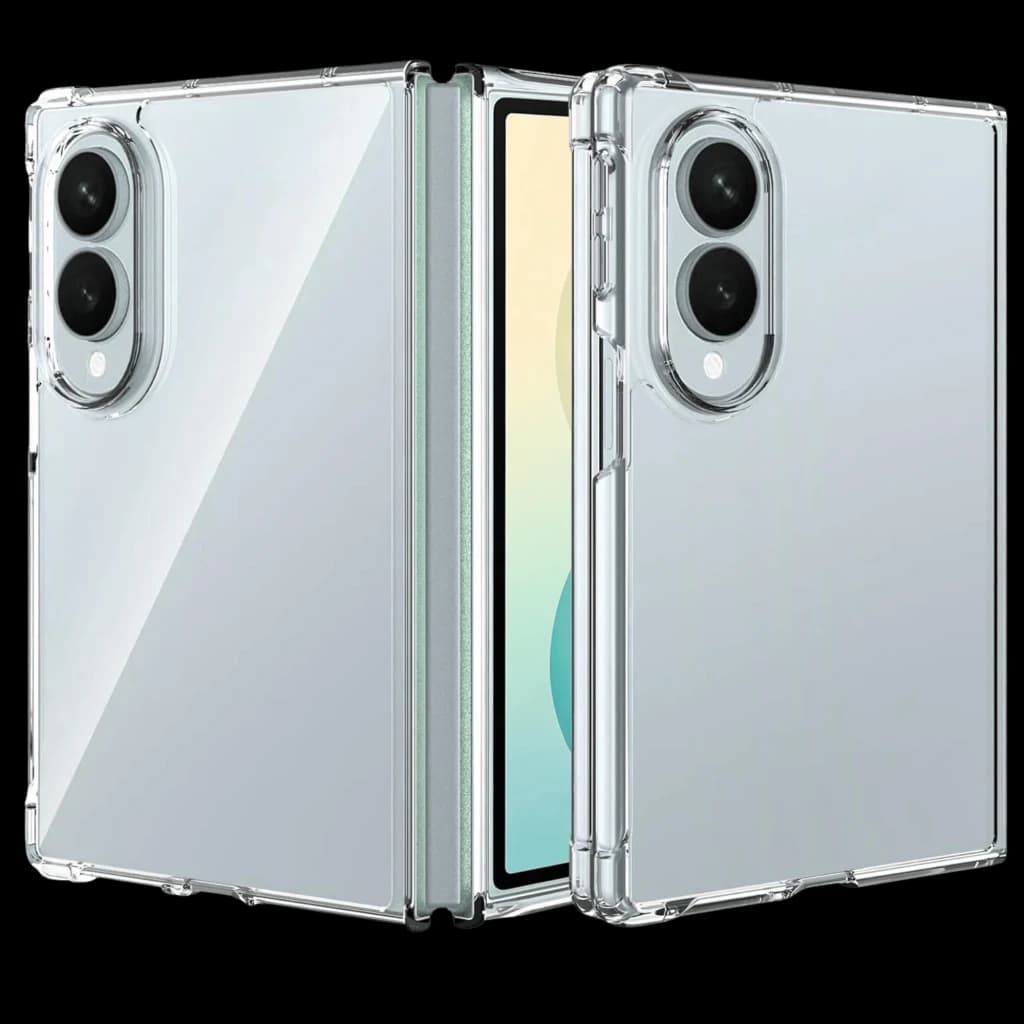 Funda de silicona Reinforced Samsung Galaxy Z Fold8 transparente, rígida y antichoque con esquinas reforzadas, protege bisagra y cámaras, ajuste preciso