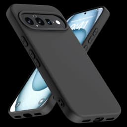 Funda Google Pixel 11 Square Liquid Premium Negro, acabado mate suave, bordes elevados, recortes precisos para cámara y puertos, botones protegidos y