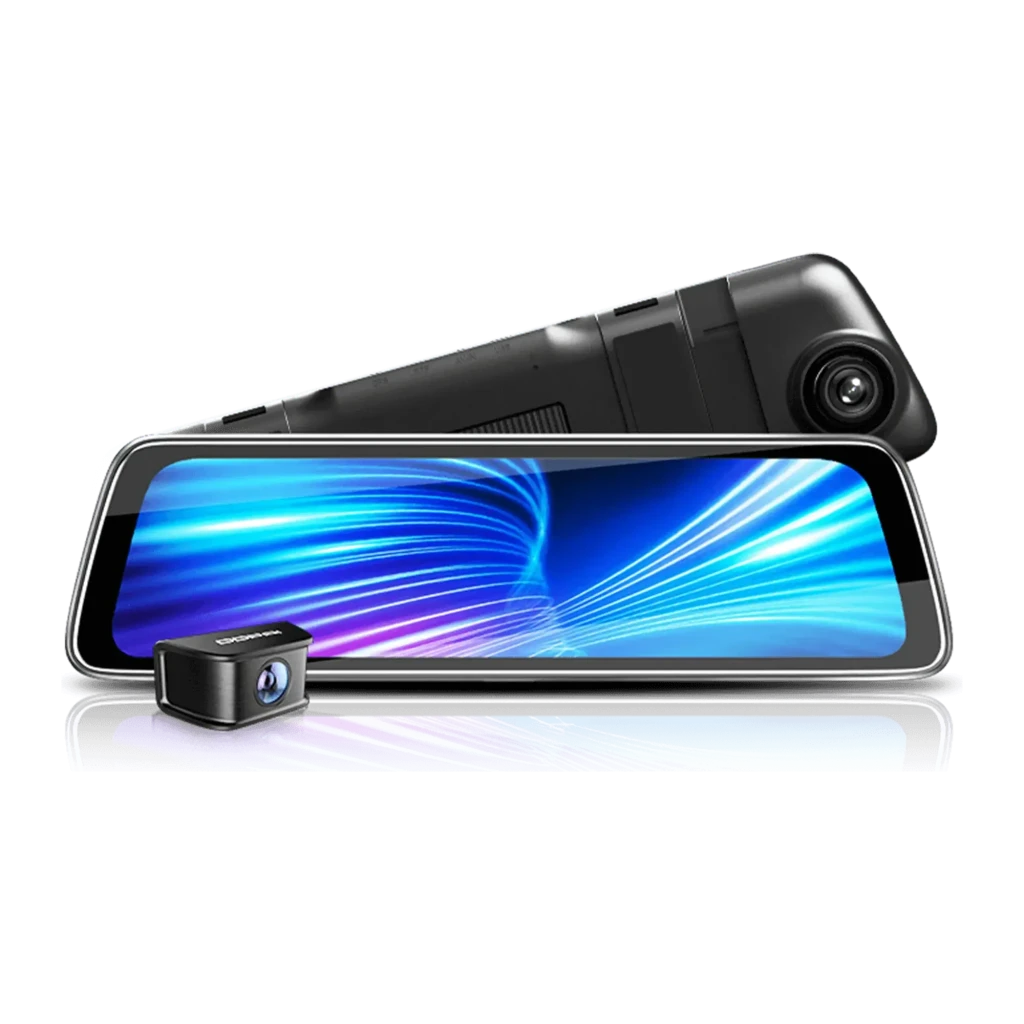 Dashcam Rétroviseur DDPai Mola E3 NEW VERSION 2CH 2K + 1080P WiFi Vision Nocturne avec écran miroir incurvé, caméra avant grand angle et module arrière - Ítem1