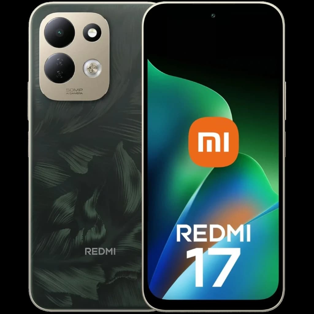 Xiaomi Redmi 17 4GB/128GB Verde con pantalla 6,9 pulgadas, triple cámara trasera con 50 MP, frontal perforada y cuerpo azul mate elegante