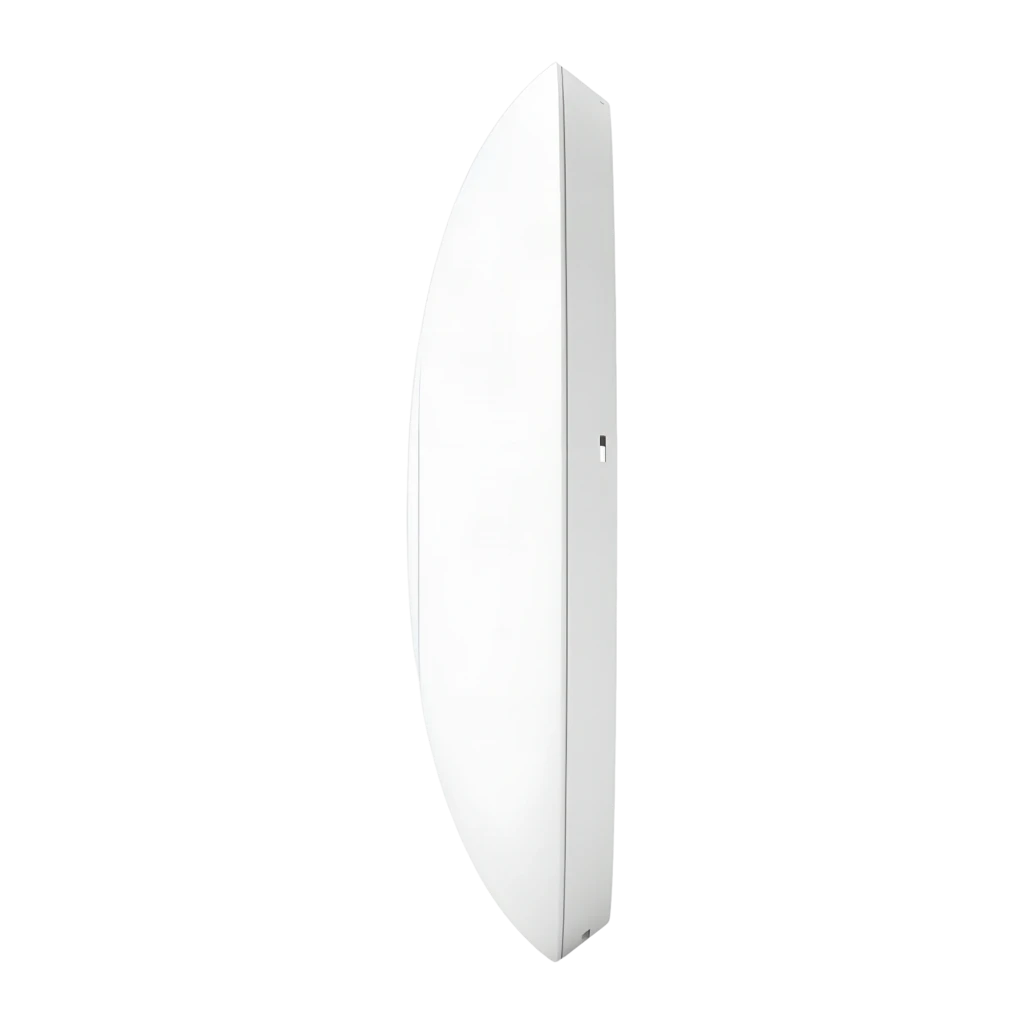 Punto de Acceso Ubiquiti UniFi U7 Pro Max PoE+ blanco circular, logotipo U centrado y aro LED azul, diseño minimalista para montaje en techo, 5700 Mbps - Ítem2