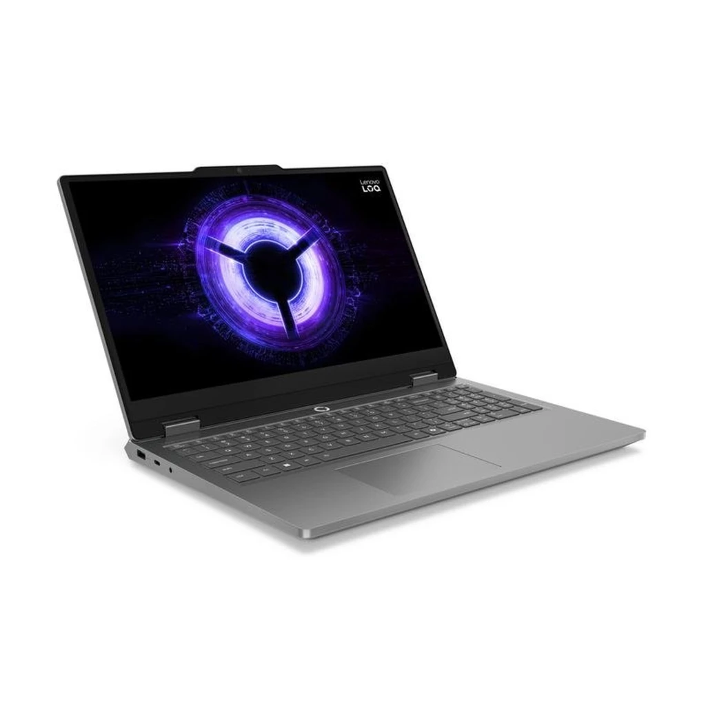 PC Portable Gaming Lenovo LOQ Essential 15IRX11, écran 15,1 pouces OLED bord fin, clavier rétroéclairé, design gris sobre, logo LOQ en coin supérieur droit - Ítem2