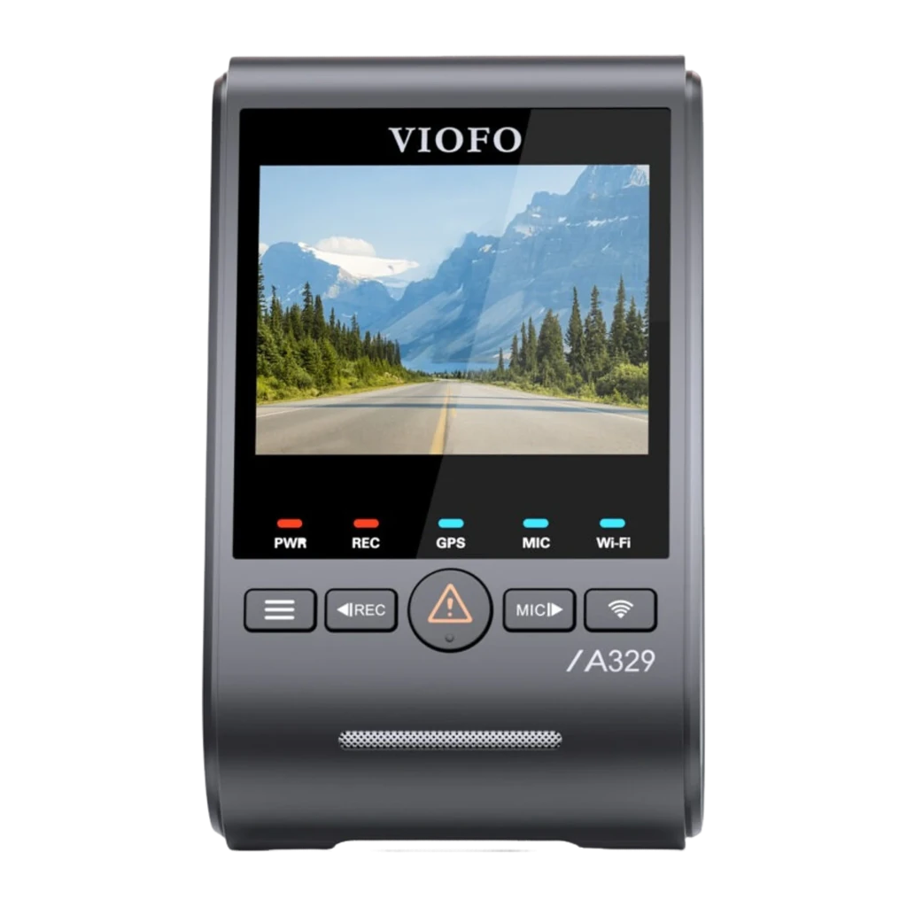 Caméra de tableau de bord VIOFO A329T avec écran couleur, boutons PWR REC GPS MIC Wi‑Fi, module avant 4K et caméra secondaire 2K au téléobjectif compact - Ítem2