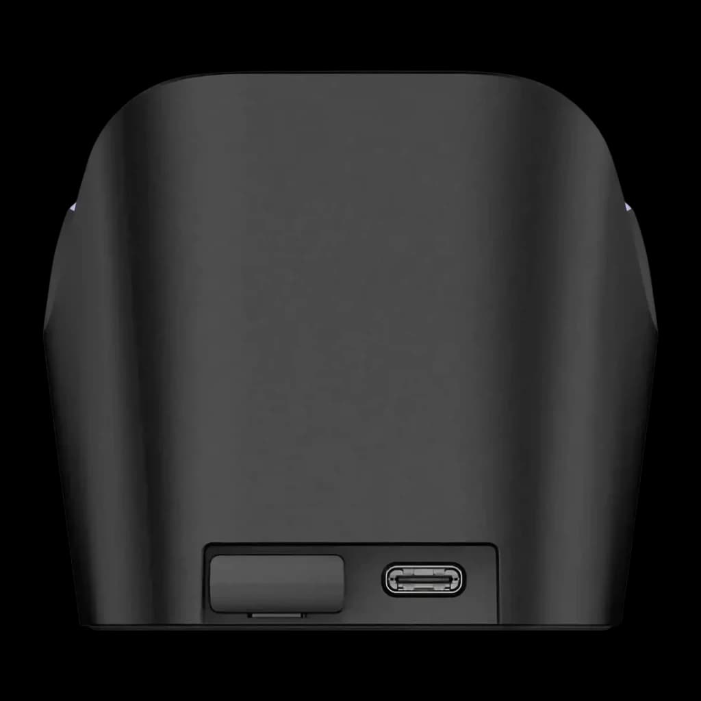 Base de Carregamento GameSir Nova 2 Lite Preto Sem Fios, vista traseira: porta USB-C e botão na base inferior