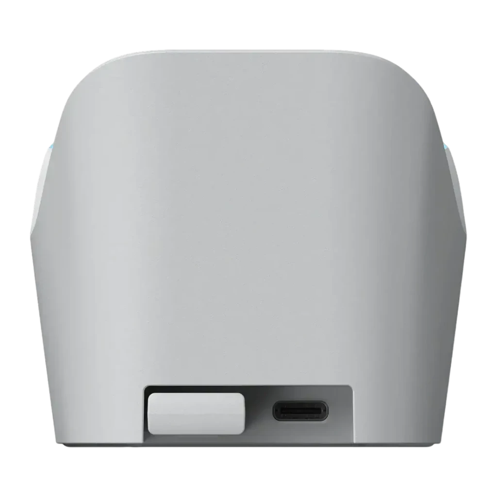 Chargeur pour manette GameSir Nova 2 Lite Blanc Sans Fil, vue arrière: port USB-C et bouton sur la base