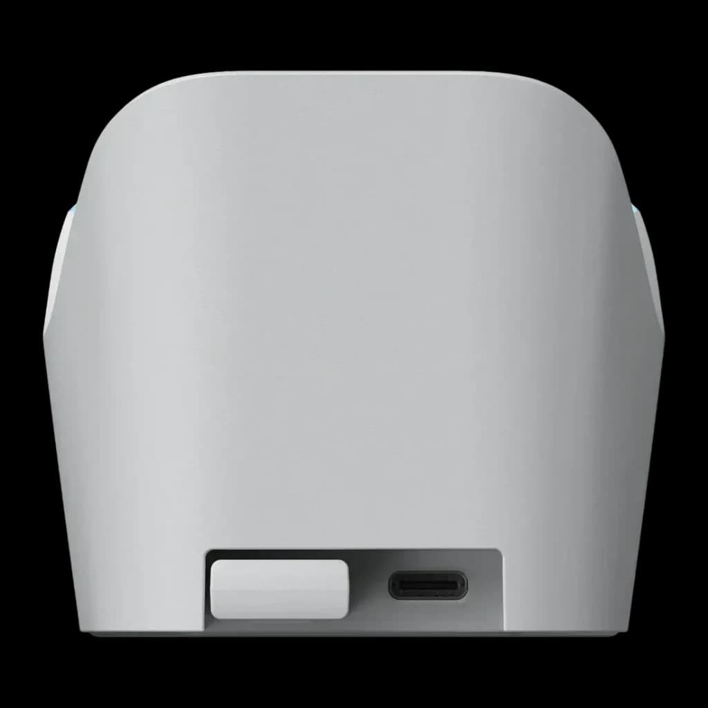Chargeur pour manette GameSir Nova 2 Lite Blanc Sans Fil, vue arrière: port USB-C et bouton sur la base