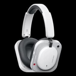 Nothing Headphone (a) Branco auscultadores sem fios com diadema, design minimalista branco, almofadas pretas grandes, controles laterais e microfone integrado