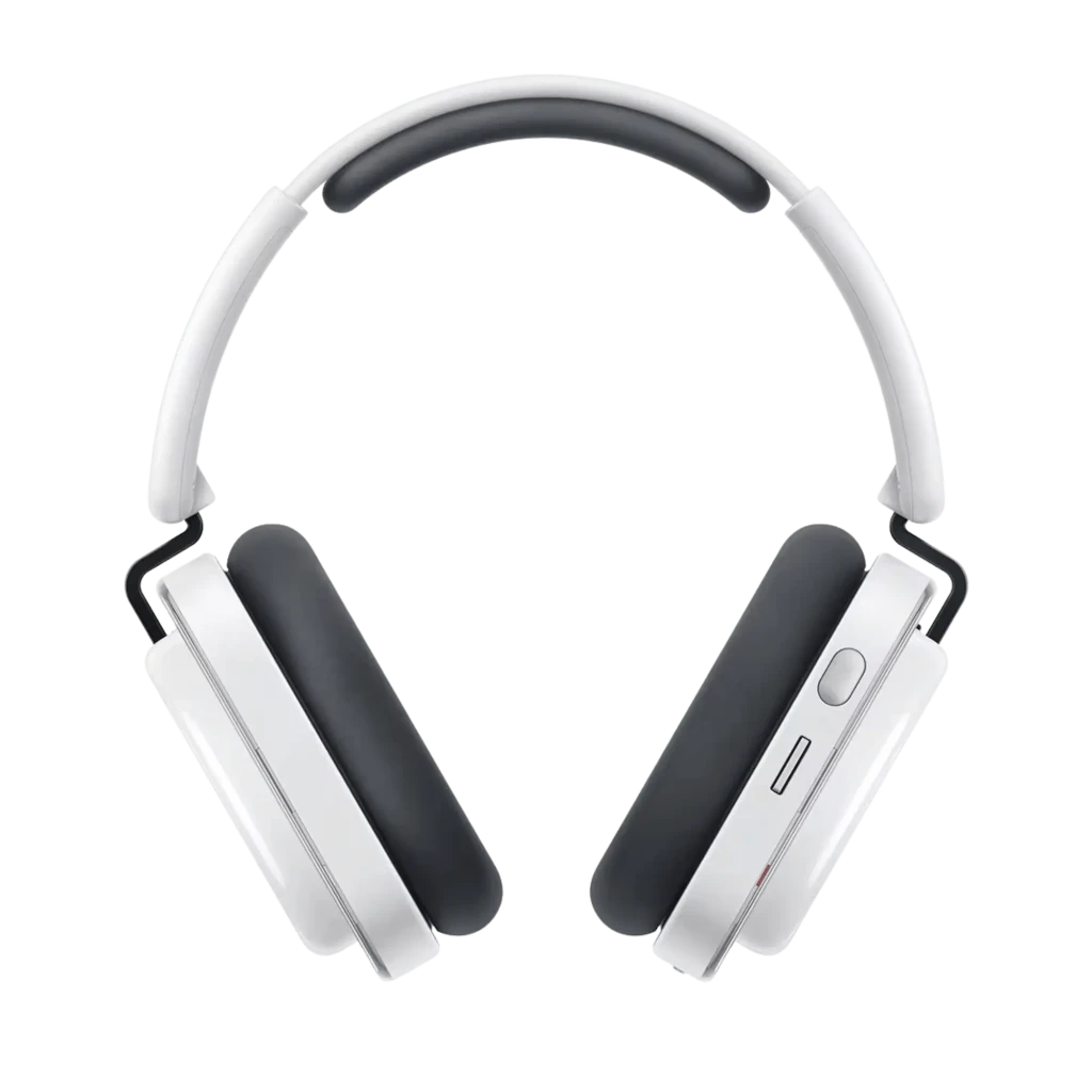 Nothing Headphone (a) Blanco, auriculares inalámbricos de diadema con diseño minimalista, copas ovaladas blancas, almohadillas negras acolchadas y controles - Ítem5