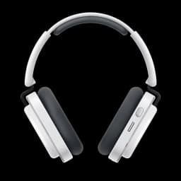 Nothing Headphone (a) Branco, auscultadores sem fios com diadema, design minimalista branco, almofadas pretas grandes, arco acolchoado e controlos laterais