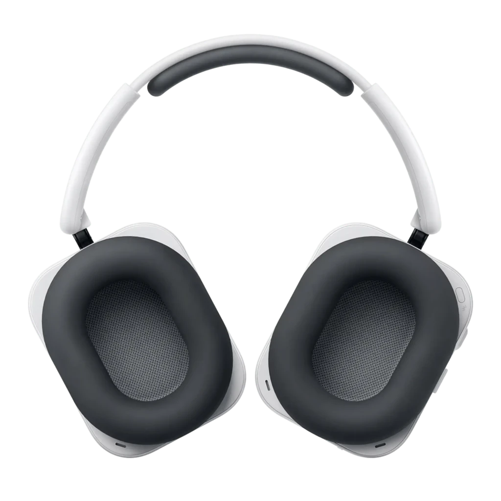 Nothing Headphone (a) Blanco, auriculares inalámbricos de diadema con diseño minimalista, copas ovaladas blancas, almohadillas negras acolchadas y controles - Ítem10