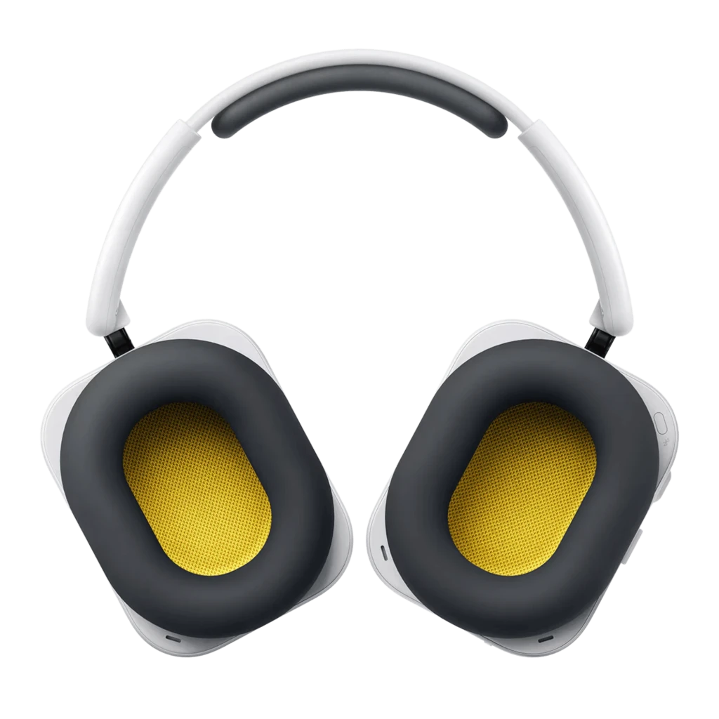 Nothing Headphone a Amarillo: auriculares inalámbricos de diadema, diseño blanco con copas cuadradas amarillas, almohadillas negras acolchadas y diadema - Ítem2