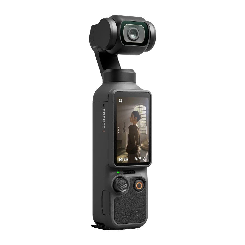 Câmara DJI Osmo Pocket 4 Essential Combo 4K com gimbal de 3 eixos, tela touch traseira, botões dedicados e lente grande angular compacta e portátil - Item8