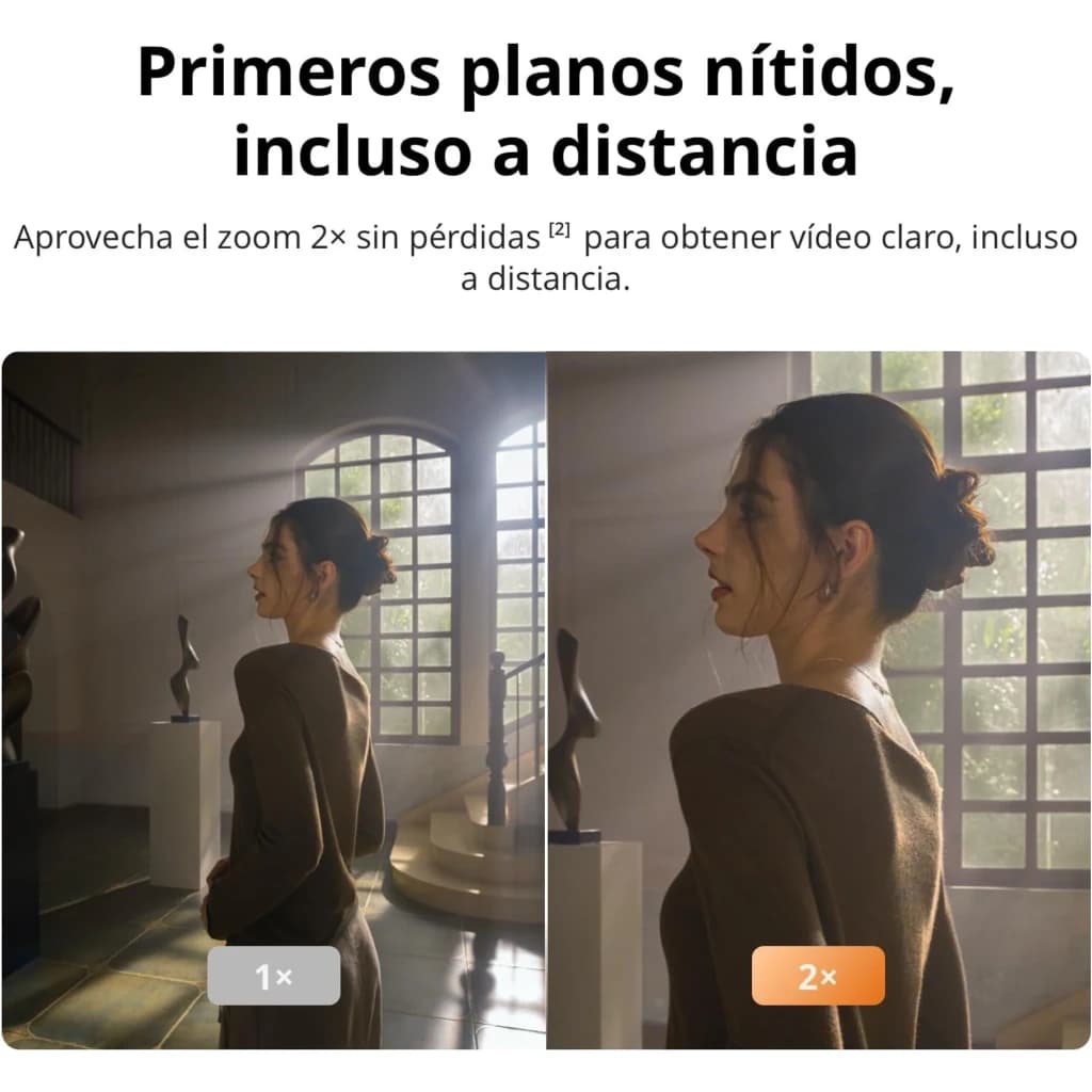Câmara DJI Osmo Pocket 4 Essential Combo 4K com gimbal de 3 eixos, 37MP e 240fps; zoom 2x sem perdas para primeiros planos nítidos mesmo à distância