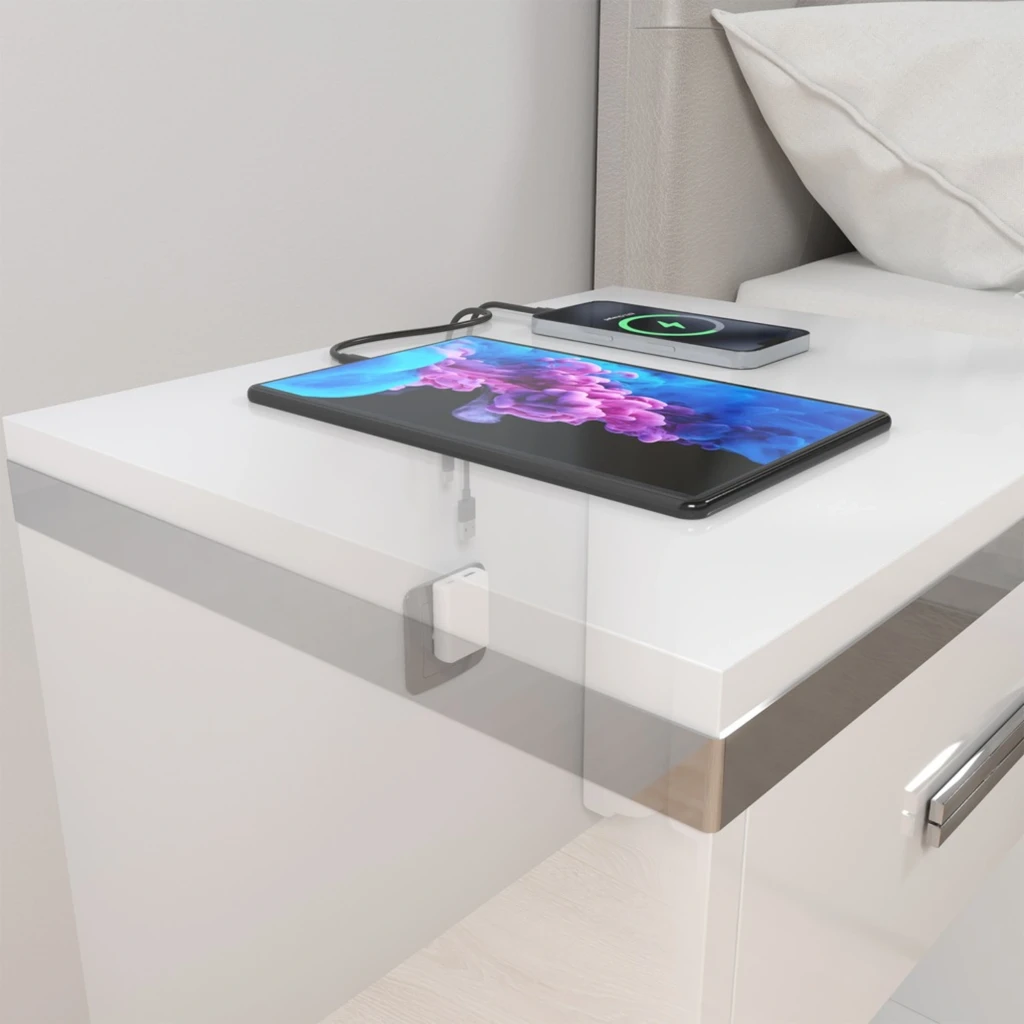 Chargeur AISENS ASC-30W2P074-W GaN 30W blanc, compact, prise européenne, 1 port USB-C et 1 port USB-A, logo AISENS visible, finition mate élégante - Ítem5