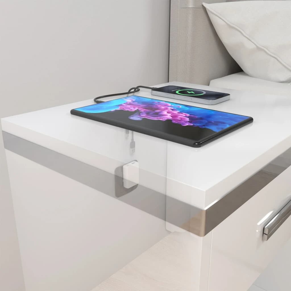 Carregador AISENS ASC-30W2P074-W GaN 30W branco, compacto na tomada. Possui 1 porta USB-C e 1 USB-A, carregando simultaneamente tablet e smartphone.