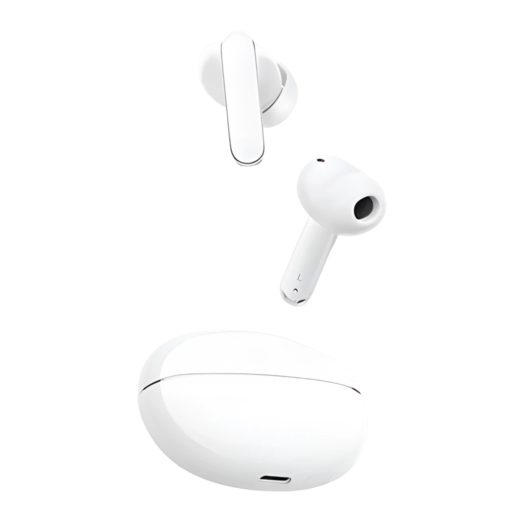 Auriculares HONOR Choice Earbuds X8i blancos TWS con estuche ovalado, diseño minimalista, tallos cortos y almohadillas intrauditivas; acabado brillante ANC 3.0 - Ítem6