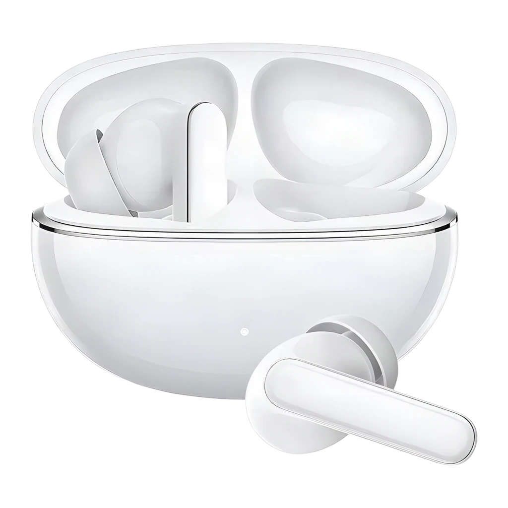 Auriculares HONOR Choice Earbuds X8i blancos TWS con estuche ovalado, diseño minimalista, tallos cortos y almohadillas intrauditivas; acabado brillante ANC 3.0 - Ítem5