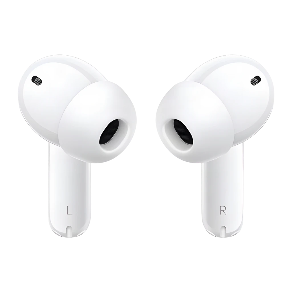 Auriculares HONOR Choice Earbuds X8i blancos TWS con estuche ovalado, diseño minimalista, tallos cortos y almohadillas intrauditivas; acabado brillante ANC 3.0 - Ítem4