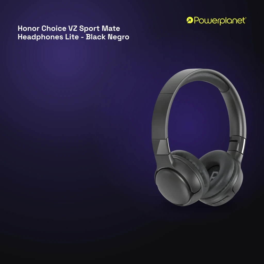 Auriculares Honor Choice VZ Sport Mate Headphones Lite diadema Bluetooth, color negro mate, diseño plegable, almohadillas acolchadas over-ear y controles - Ítem2