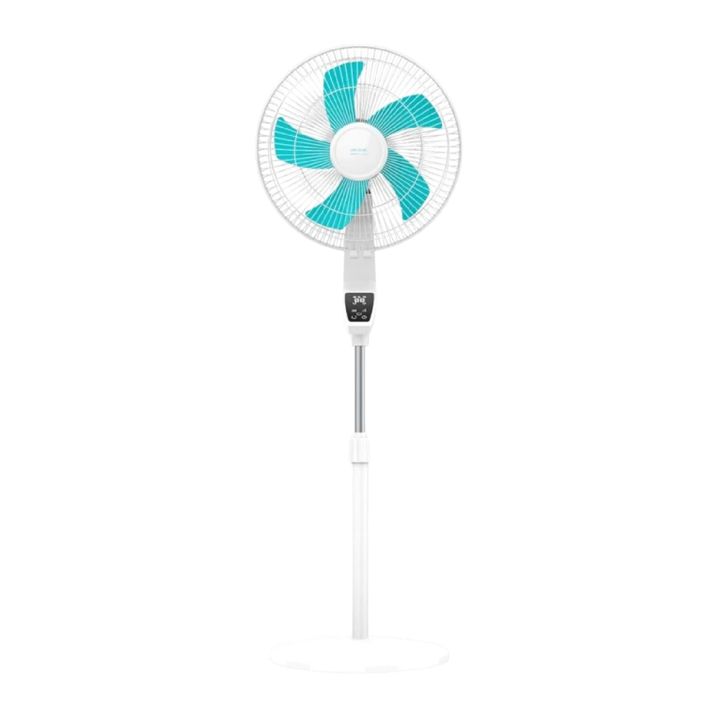 Ventilador de Pé Cecotec EnergySilence 620 Flow Control 50W com grelha azul, hélices translúcidas, altura ajustável, base redonda e controlo remoto - Item4