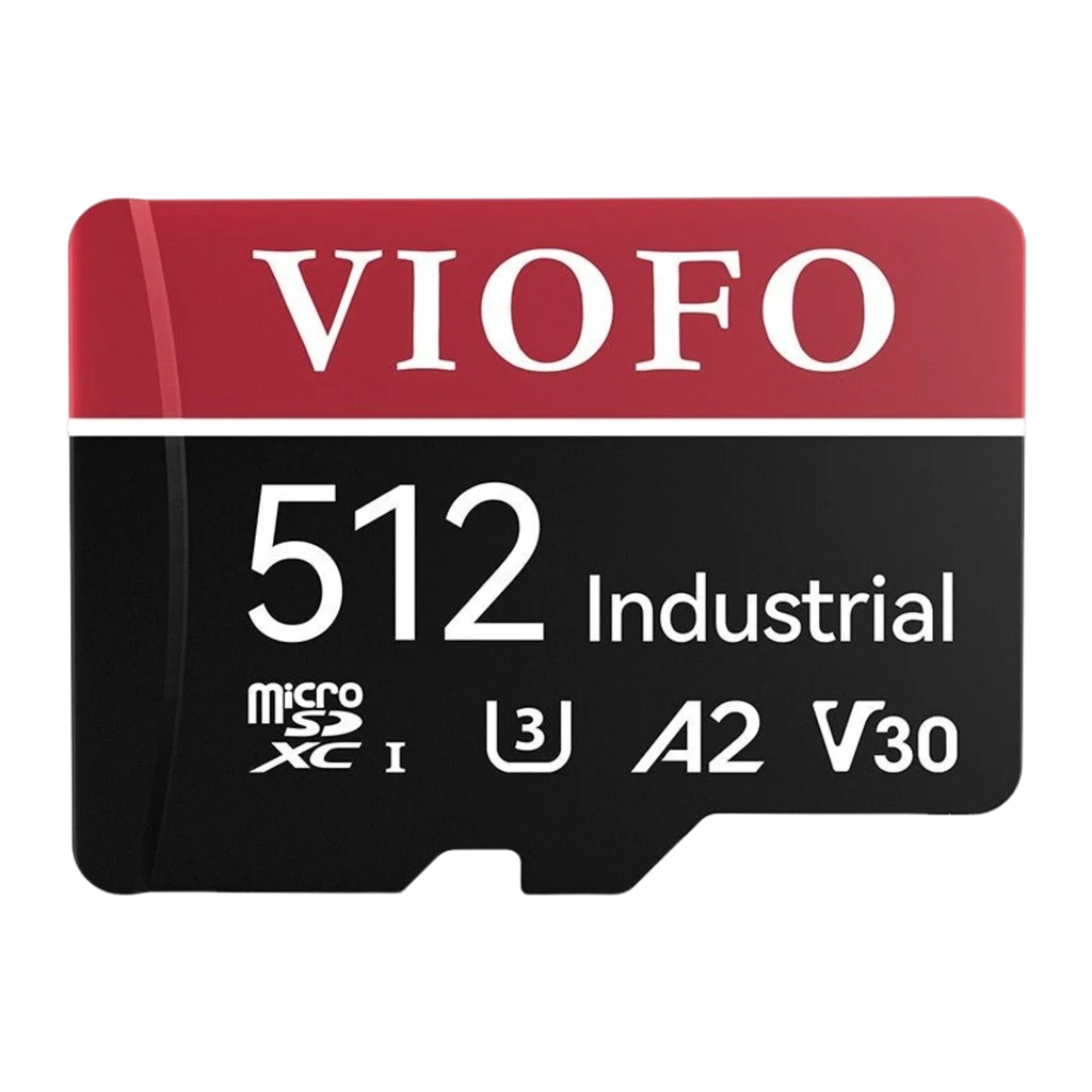 Tarjeta microSD VIOFO 512GB U3 A2 V30 Industrial con adaptador SD incluido, diseño negro y rojo, alta velocidad y durabilidad para cámaras y grabación 4K - Ítem4