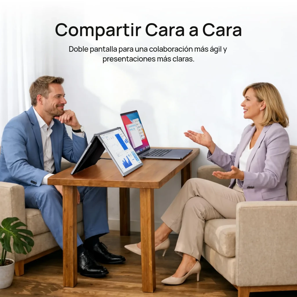 Moniteur portable Arzopa E1 15,6 pouces dual screen Full HD IPS 60 Hz avec support pliable, cadre fin, dalle mate et affichage sans bord pour double écran - Ítem5