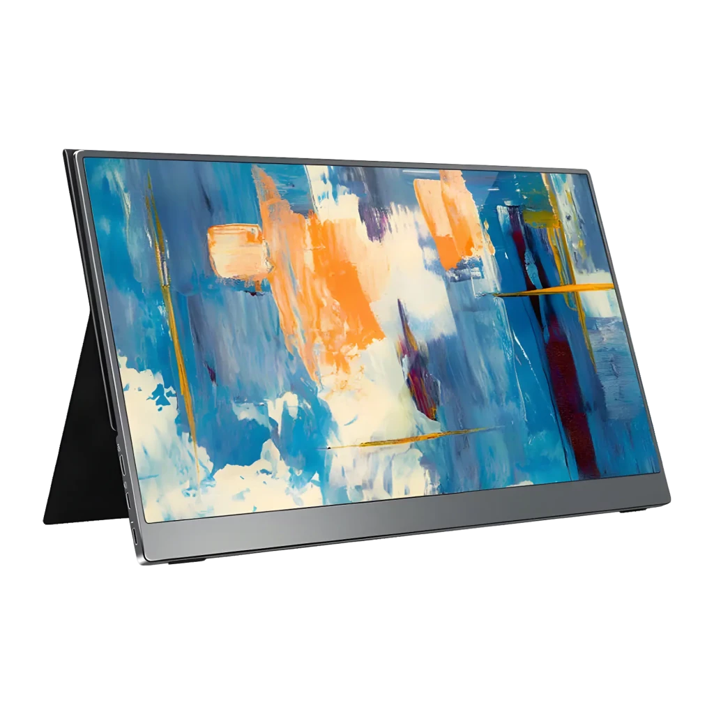 Écran Arzopa A1T 15,6 pouces FHD 1080p IPS tactile, dalle mate bord fin, support pliable intégré, affichage vif bleu et or, portatif et élégant - Ítem2