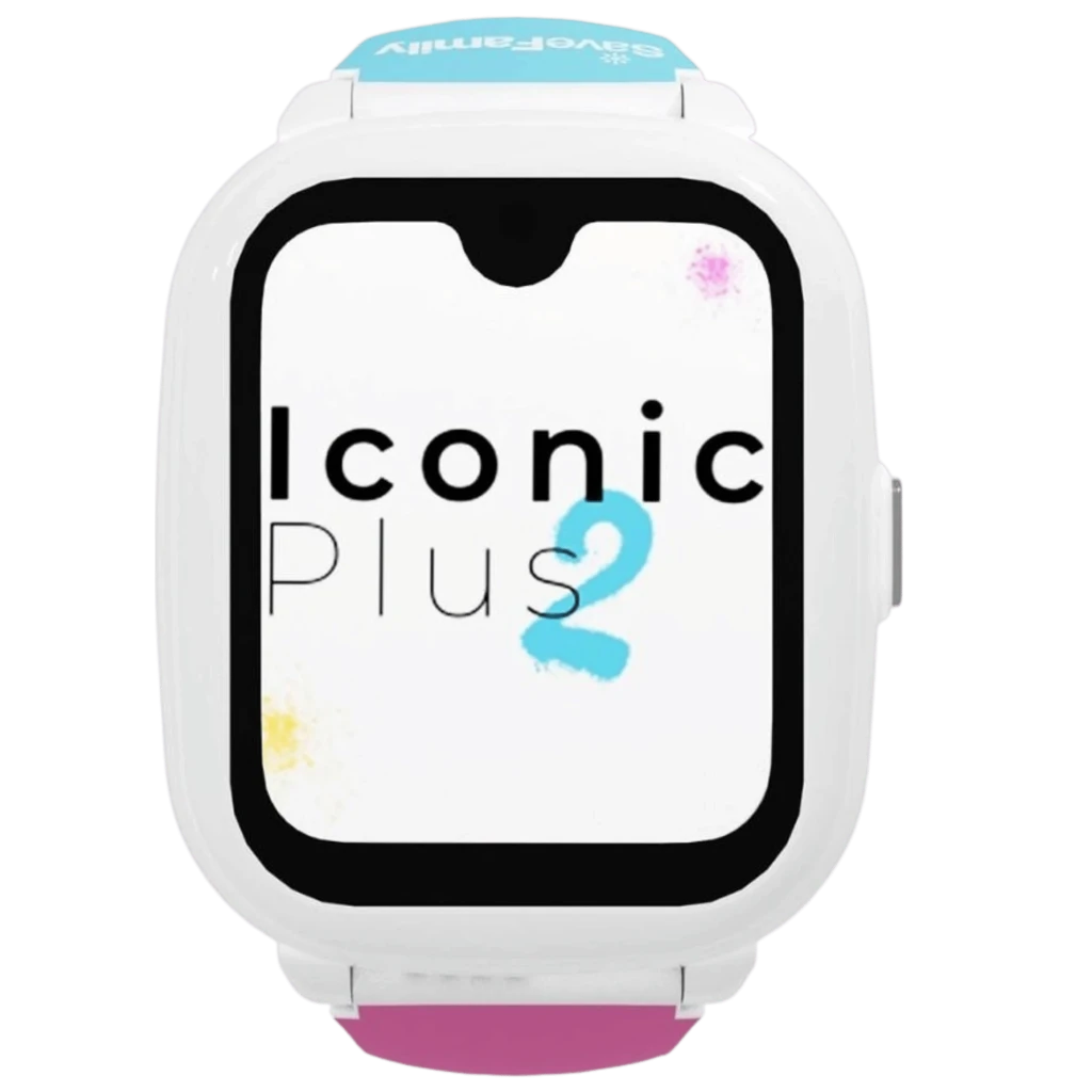 Reloj infantil azul SaveFamily Iconic Plus 2 Estampada Pop con correa de silicona, pantalla colorida con mando retro, botón lateral, llamadas SOS y - Ítem5