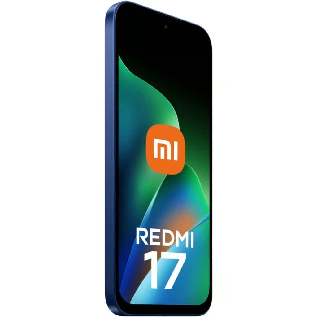 Xiaomi Redmi 17 5G azul con pantalla IPS LCD de 6,9 pulgadas, marco delgado, doble cámara trasera con flash y frontal en notch discreto - Ítem1