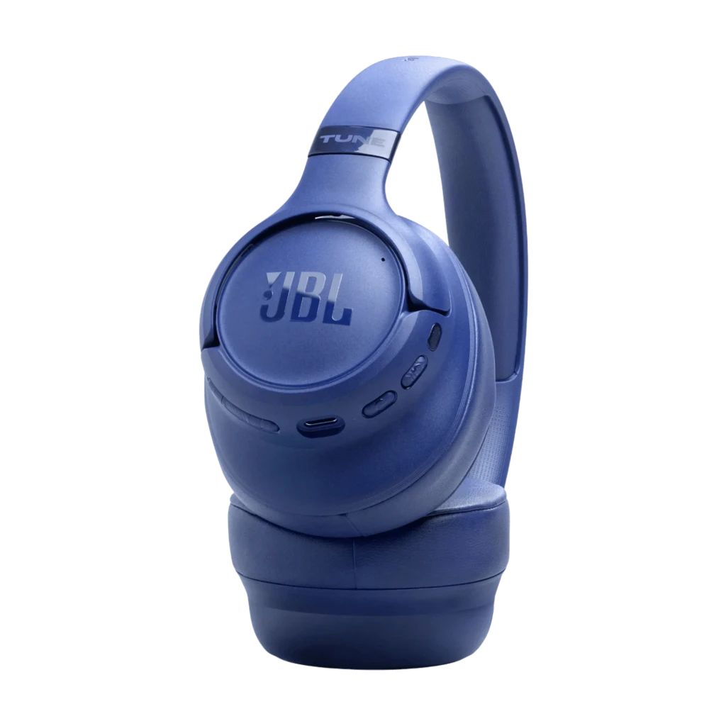 JBL Tune 780NC Azul auriculares de diadema con acabado mate, copas acolchadas giratorias, botones laterales y diadema ajustable para Bluetooth y Spatial Sound - Ítem5