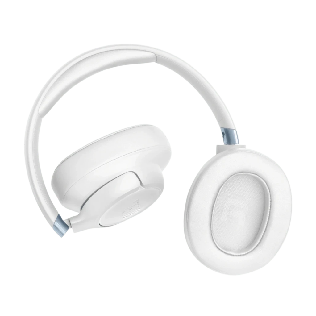 JBL Tune 780NC Blanco, auriculares de diadema plegables con copa ovalada, almohadillas acolchadas, botones laterales y acabado mate con logo JBL en relieve - Ítem9