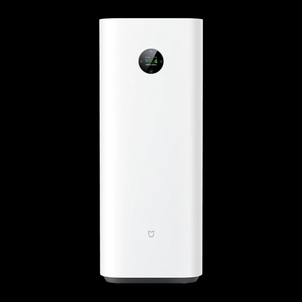 Purificador de aire Xiaomi Mijia Smart Air Purifier 6 Plus Blanco, vista frontal: pantalla circular negra con indicador