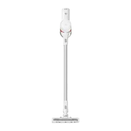 Aspiradora Escoba Xiaomi Mijia 4C sin cable, cuerpo blanco esbelto, tubo largo y cepillo motorizado ancho; diseño minimalista para limpieza eficiente