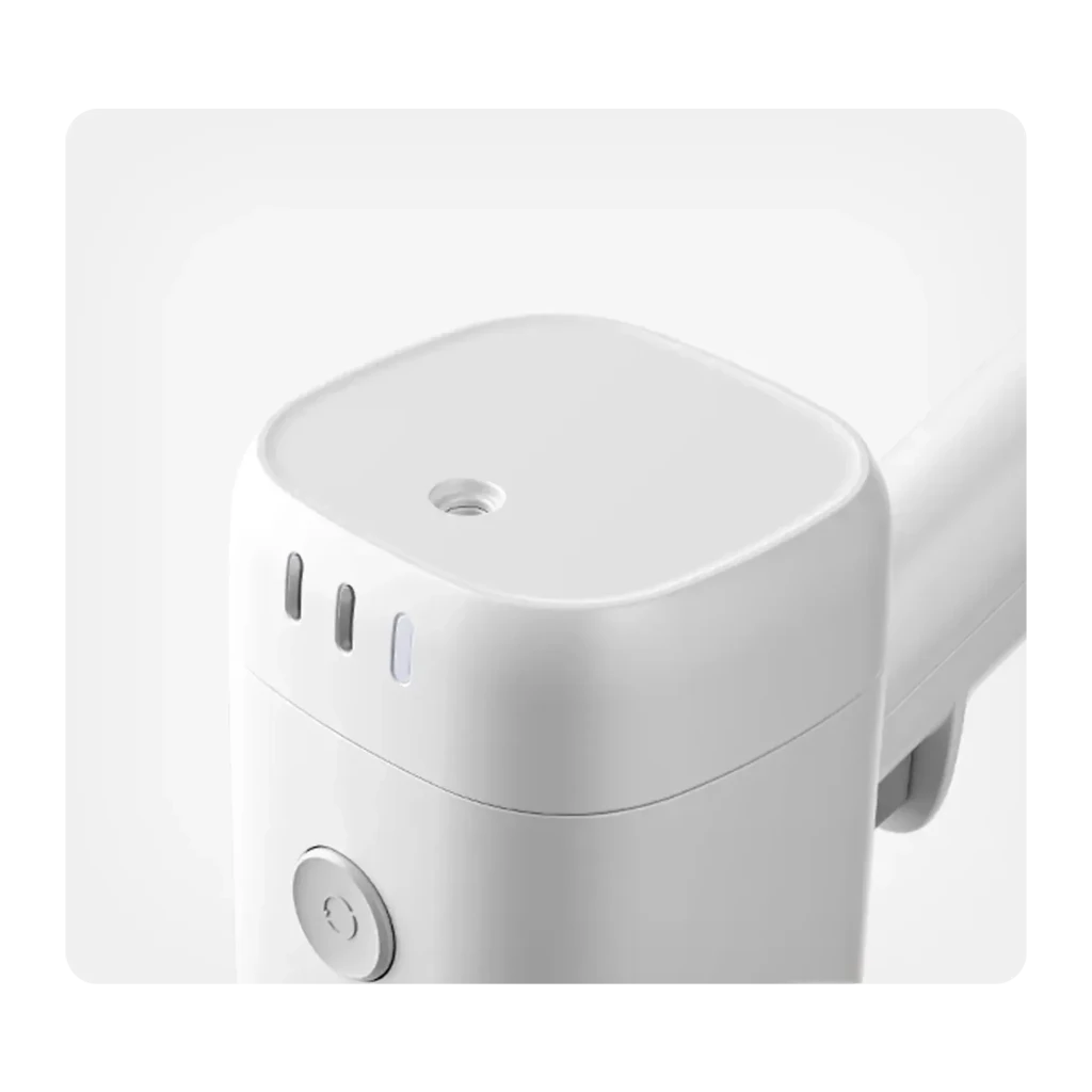 Aspiradora escoba Xiaomi Mijia 4C sin cable, cuerpo blanco minimalista, depósito naranja, tubo largo y cepillo motorizado de piso con cabezal articulado - Ítem8