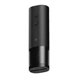 Tire-bouchon électrique Xiaomi Mijia Electric 170 Bouteilles en aluminium noir mat, deux boutons rétroéclairés, base transparente pour vis sans fin visible