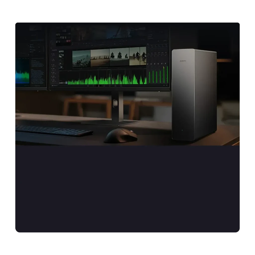 Router Xiaomi BE19000 Pro WiFi 7 Triple Banda en color gris, diseño vertical minimalista con cuerpo metálico liso y LED de estado frontal discreto - Ítem4