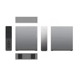 Router Xiaomi BE19000 Pro WiFi 7 Tripla Banda em cinza, design minimalista, corpo retangular, grelhas de ventilação amplas e painel frontal liso com LEDs