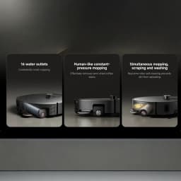 Robot Aspirador Xiaomi Robot Vacuum 6 Max dToF + Triple Cámara AI con fregado, rodillo autolimpiante, 16 salidas de agua y cepillo lateral; diseño negro